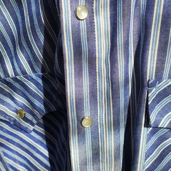 Vintage Men's Plains Western Wear XLT Long Sleeve Button Up Shirt - Picture 4 of 7